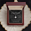 To My Soulmate | If I Could Give You One Thing In Life | Black Version | Forever Love Necklace