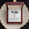 To My Wife | I Am Proud To Be Yours | Eternal Hope Necklace | Christmas Gifts Ideas for Wife