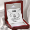 To My Loving Mom | I Love You | Love Knot Necklace