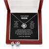 To My Loving Mom | I Love You | Love Knot Necklace