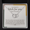 Friend Funny Gift | I'd Shank A Bitch For You | Perfect Pair Necklace