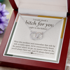 Friend Funny Gift | I'd Shank A Bitch For You | Perfect Pair Necklace