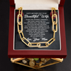 To My Beautiful Wife | Gift To Our Family | Forever Linked Necklace