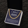 To My Man | Promise Necklace Always Remember | Cuban Link Chain Necklace
