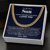 Gift For Son | Stay Strong | Cuban Link Chain