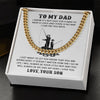 My Dad My Hero | Gift For Dad From Son | Cuban Link Chain
