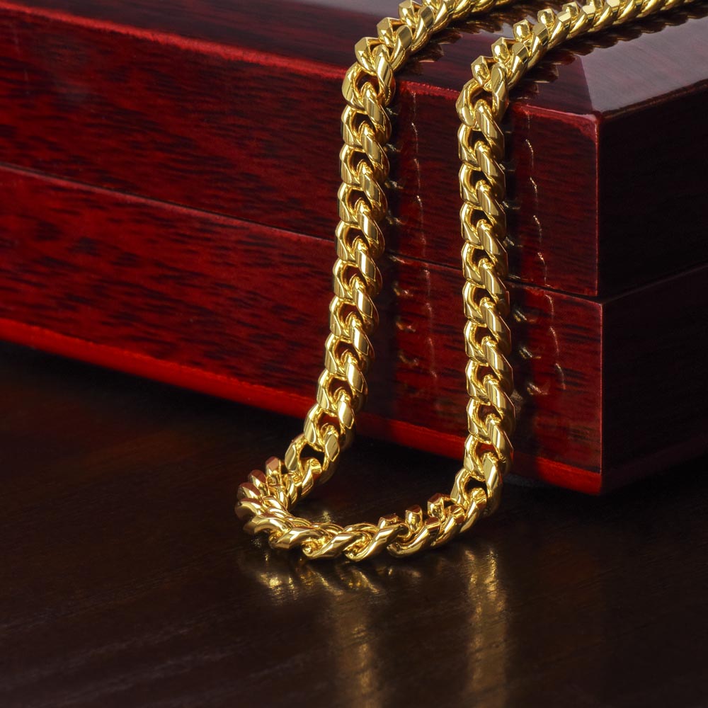 To My Son | I Will Always Have Your Back | Cuban Link Chain