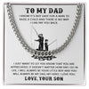 My Dad My Hero | Gift For Dad From Son | Cuban Link Chain