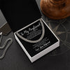 To My Boyfriend I You're My Favorite Everything I Cuban Linkchain Necklace
