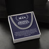 To My Man | Promise Necklace Always Remember | Cuban Link Chain Necklace