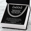 To My Man | Promise Necklace Always Remember | Cuban Link Chain Necklace