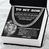 To My Son | Always In Your Heart | Cuban Link Chain For Son