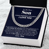 Gift For Son | Stay Strong | Cuban Link Chain