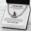 My Dad My Hero | Gift For Dad From Son | Cuban Link Chain