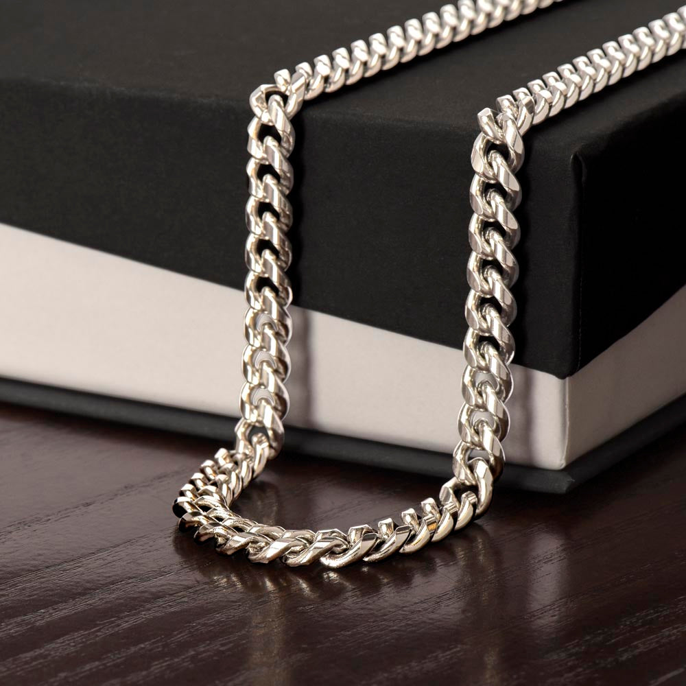 Man The Journey Takes Us, Cuban Link Chain, Romantic Gift for Your Man