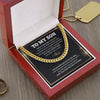 To My Son I Just Go Forth And Aim For The Skies I Cuban Link Chain Necklace