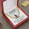 My Dad My Hero | Gift For Dad From Son | Cuban Link Chain