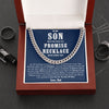 To My Son, Never Outgrow My Heart, Cuban Chain For Son