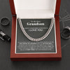 My Dear Grandson | Stay Strong | Gift For Grandson | Cuban Link Chain