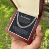 Boyfriend The Best Thing, Romantic Gift for Boyfriend, Cuban Link Chain Necklace