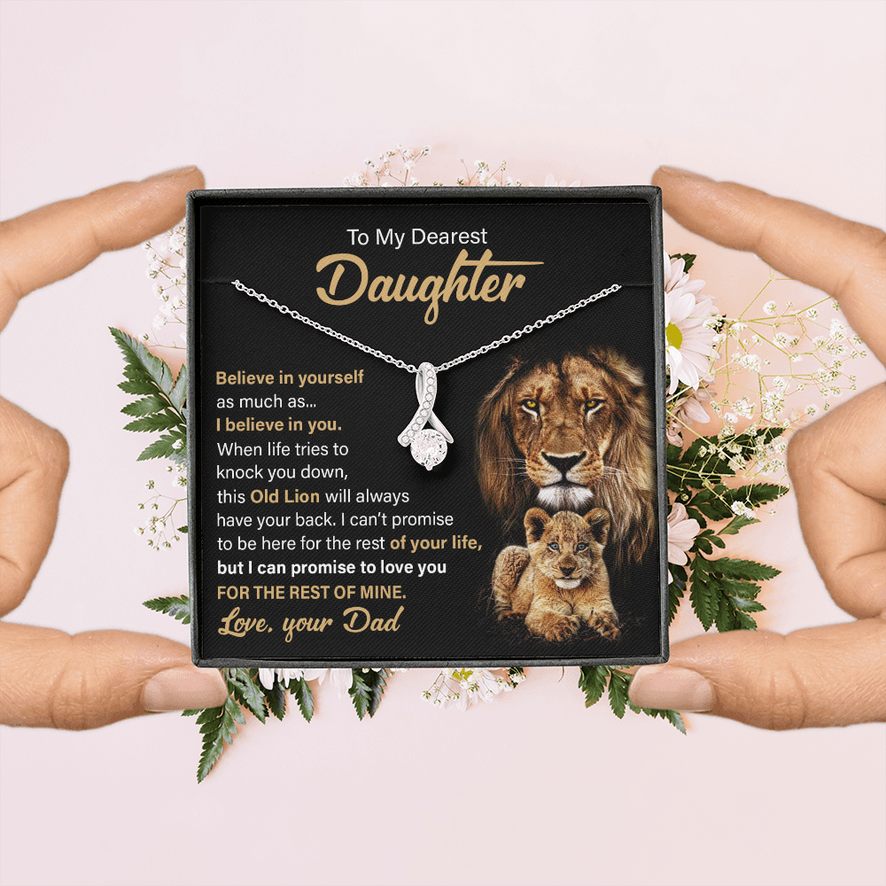 To My Daughter Necklace | Believe In Yourself | Daughter Graduation Gift