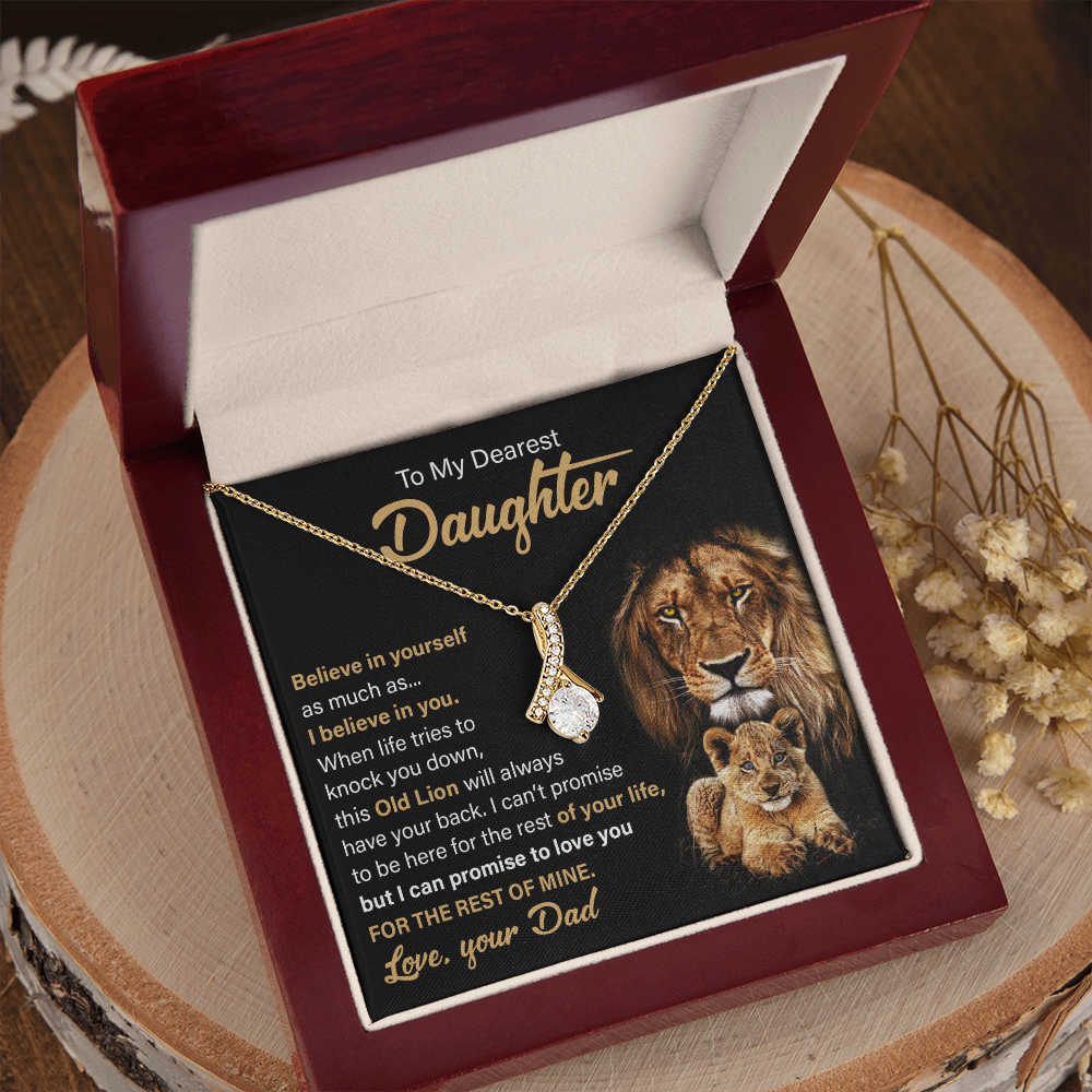To My Daughter Necklace | Believe In Yourself | Daughter Graduation Gift