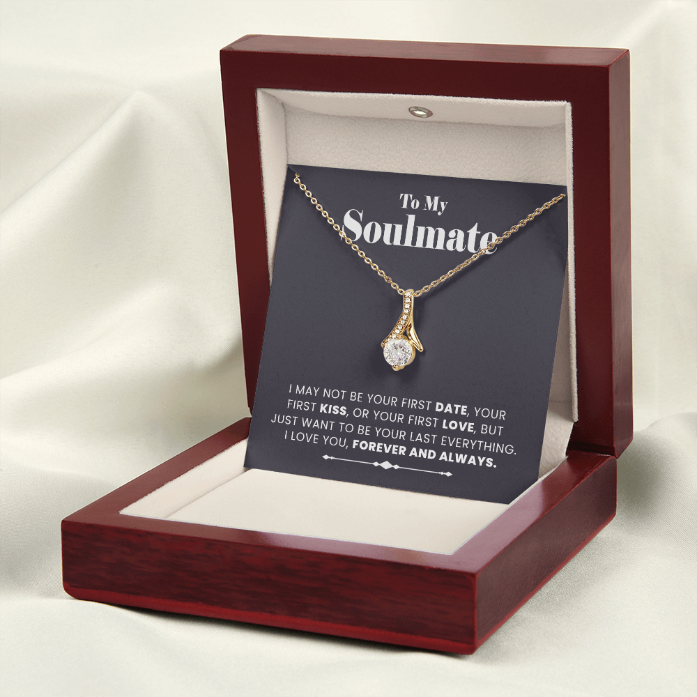 To My Soulmate Necklace, Gift for Girlfriend, Jewelry Gift for Her, Christmas Valentines Gift Ideas