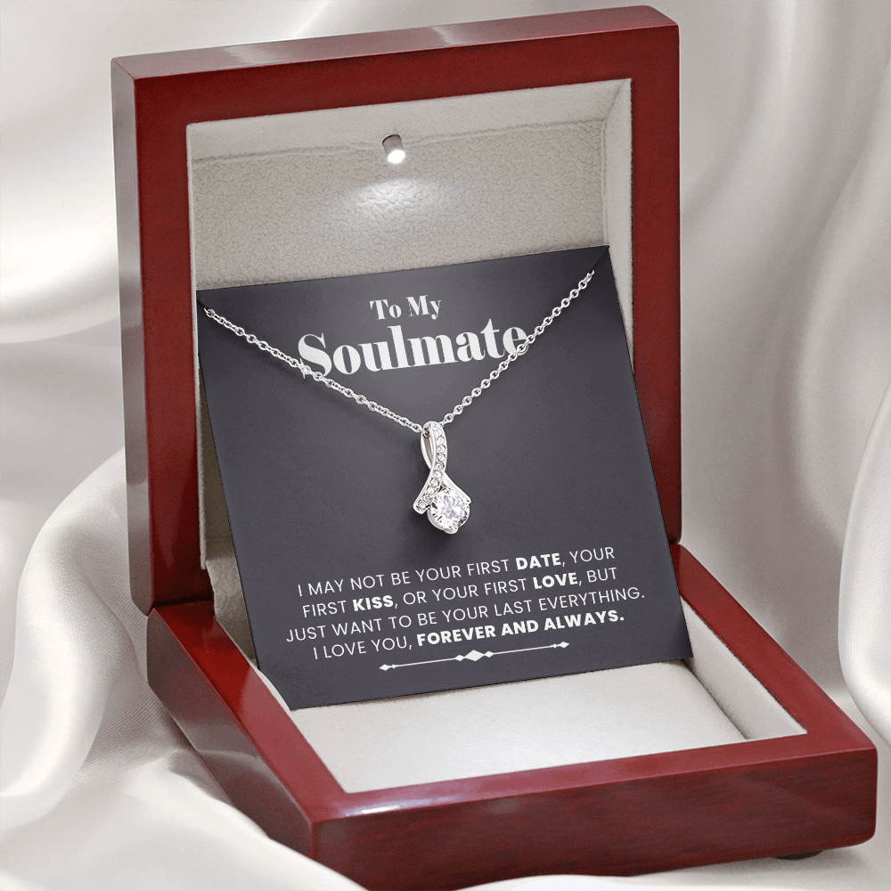 To My Soulmate Necklace, Gift for Girlfriend, Jewelry Gift for Her, Christmas Valentines Gift Ideas