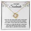 To My Soulmate | I Will Be With You Forever | Love Knot Necklace