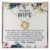 My Dear Wife | Never Forget That I Love You | Love Knot Necklace