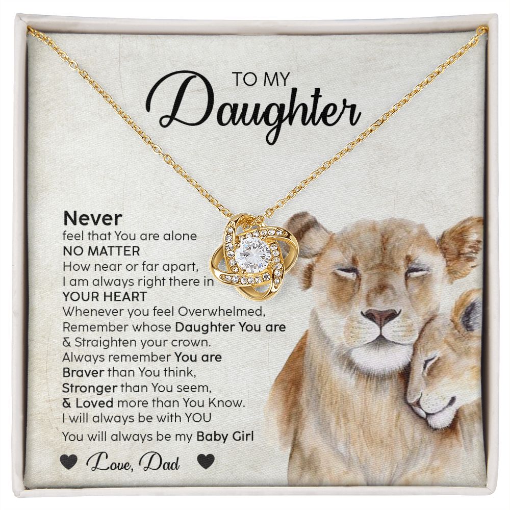 To My Daughter From Mom | Never Feel That You Are Alone | Gift For Daughter