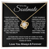 To My Soulmate | I Have Found My Mate | Love Knot Necklace | Sentimental Gift For Your Soulmate