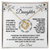 To My Daughter | When you took your first breath | Love Knot Necklace
