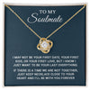 To My Soulmate | To Be Your Last Everything | Romantic Gift For Your Soulmate | Love Knot Necklace