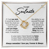 To My Soulmate | In Your Eyes | Love Knot Necklace
