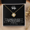 To My Wife - The Most Wonderful Thing, Love Knot Necklace