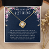 To My Best Friend Necklace, Gift for Friend, Jewelry Gift, Christmas Birthday Gift