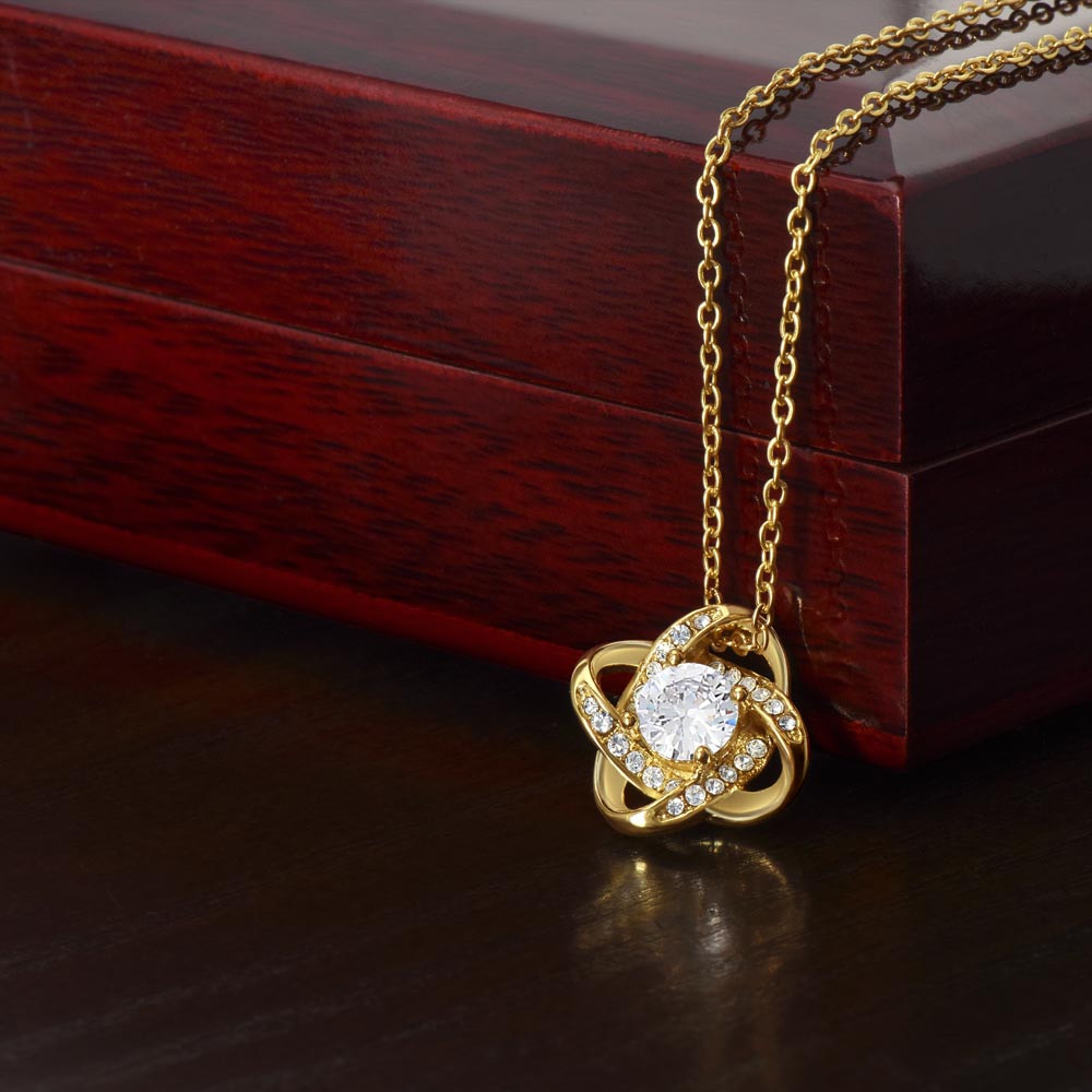 To my Daughter - Love Knot Necklace Best Gift Ideas on Christmas, Birthday