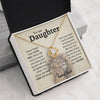 To My Daughter, Proud Of You, Love Knot Necklace, Gift For Daughter From Dad