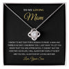 To My Loving Mom | You Are The World | Love Knot Necklace