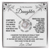 To My Daughter | When you took your first breath | Love Knot Necklace