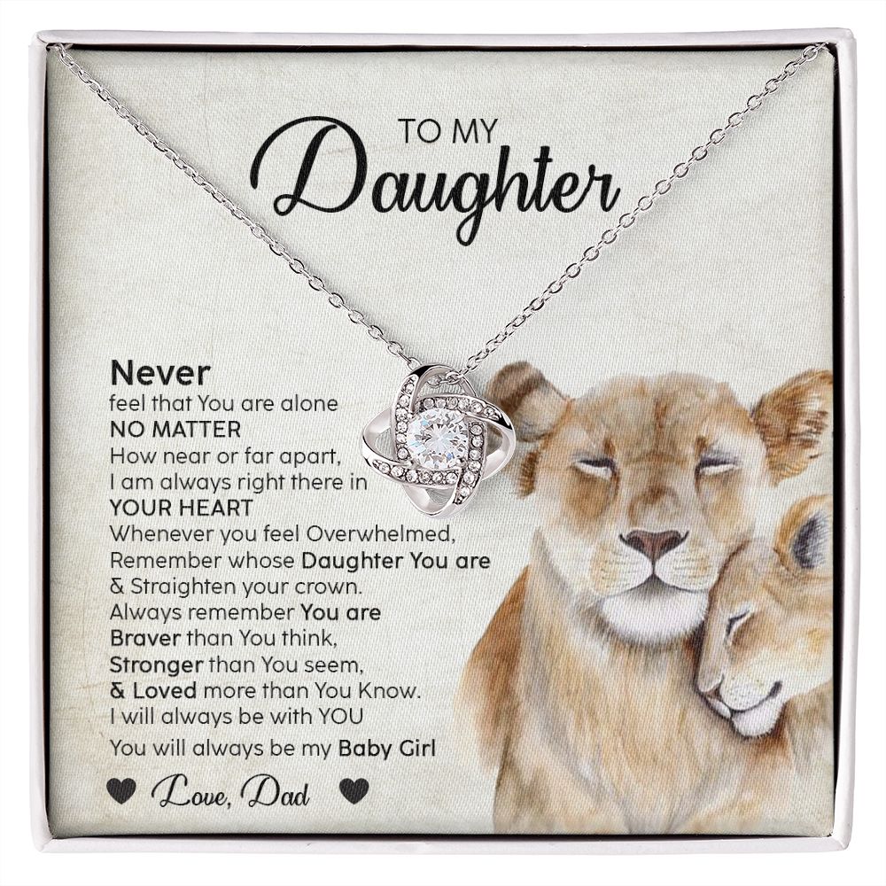 To My Daughter From Mom | Never Feel That You Are Alone | Gift For Daughter