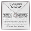To My Beautiful Soulmate | You Are The Best Thing | Love Knot Necklace