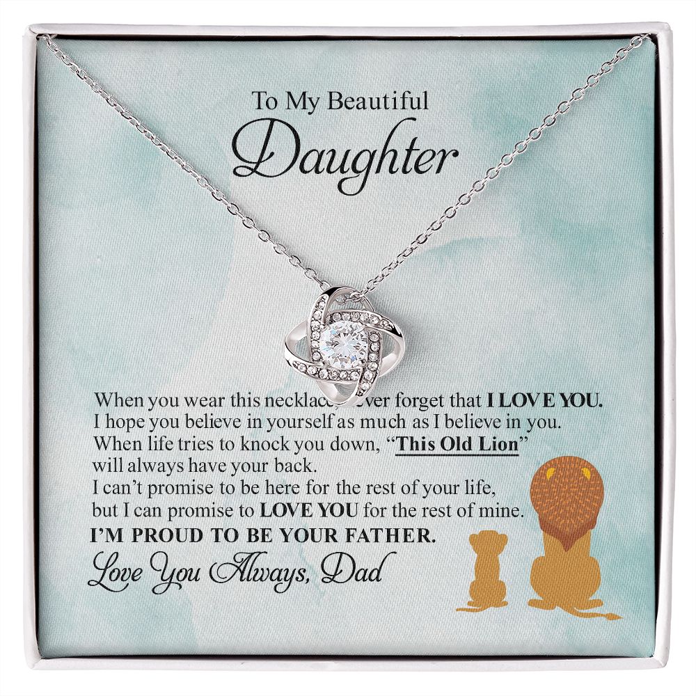 To My Daughter I I Love You I Eternal Hope Necklace