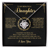 To My Beautiful Daughter | Always Keep You In My Heart | Love Knot Necklace