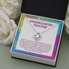 Kindergarten Teacher Necklace, Gift for Teacher, Christmas Teacher gift