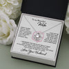 To My Wife | Love & Light | Love Knot Necklace | Romantic Gift for Wife