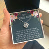 To My Bonus Mom | Thank You For Everything | Love Knot Necklace
