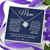 To My Mom - Loving and Strong, Love Knot Necklace