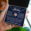 To My Beautiful Mom Gift From Son | How Much You Mean To Me | Love Knot Necklace